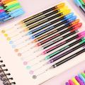 Glitter Pen, Neon Color Pen Set - Color Gel Pen Set, Glitter, Metallic, Neon Pen Set for Kids Suitable for Sketching Painting Drawing (12 Pcs). 