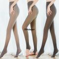 Difutagui Women Winter Leggings Warm Tights Translucent Pantyhose Stockings Original Fleece Ladies Thermal Wool Pants Elastic High Waist Socks. 