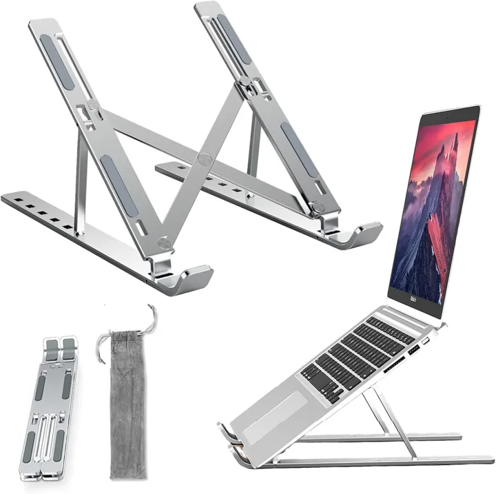 Aluminum%20Alloy%20Metal%20Adjustable%20Laptop%20Stand%20for%2010%20to%2017%20Inches%20Macbook/Laptops/Tab%20-%20Image%203