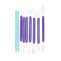 9 Pieces Plastic Clay Modeling Tools Ceramic Pottery Tool Kit for Shaping and Sculpting. 