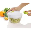 Japanese Blades Manual Crank Chop Food Processor - All-in-One Hand-Held Chopper - Hand Coppers For Kitchen Use. 
