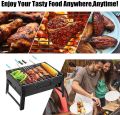 New Portable Charcoal BBQ Grill, Foldable Smoker Grill for Outdoor, Camping, Hiking, Picnics, Picnic Stove. 