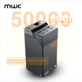 MWC PowerPulse MP50K I 65W Ultra-Fast Charging I 50000mAh Li-Polymer Battery I Eight-Fold Multi Layer Security I Digital Display I Mini Size I Supported for Laptop, Mobile phone, MacBook & All other Devices  I. 