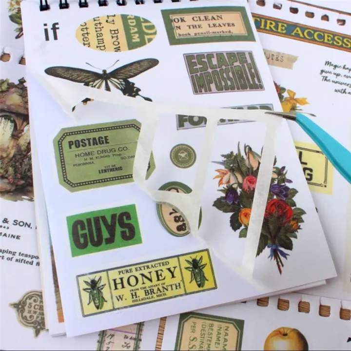 Junk%20Journal%20Supplies%20Vintage%20Stickers%20for%20Scrapbooking%20Stickers%20Book%20for%20Journaling%20-%20Image%202