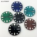 ALLOYSEED IUQXU Goutent 28.5mm Black Blue Green Sterile Watch Dial Green LuminoLuxuryus 【2025 Version】 Fit NH36 NH36A Movement For 3 o'clock 3.8 o'clock Crown Case. 