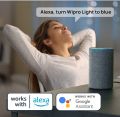 Wipro Ns9400 9-Watt B22 Wifi Smart Led Bulb With Music Sync Amazon Alexa And Google Assistant Supported. 