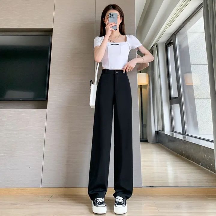Oversize Regular Fitted Wide Leg Formal Satin Pants For Women - Black Colored | Brown Colored | Fashion | Formal Pants For Women // F
