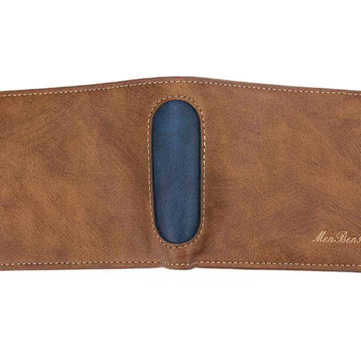 Purse%20Men'S%20Short%20Wallet%20Retro%20%20Material%20Card%20Clip%20Men'S%20PU%20Leather%20Wallet%20Compact%20Size%20Men'S%20Multi-Card%20Slot%20Card%20Holder%20for%20Daily%20Use%20Travel%20Accessory%20Gift%20For%20Men%20Business%20Wallet%20-%20Image%203