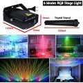 Small RGB Laser Lighting LED Projector for Lighting of Diwali, Party, with Mini-Tripod Stand (6 Lighting Modes). 