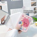 Cute Ruby Pattern Portable Clamshell Mini Folding Makeup Mirror With Comb Gift For Women Beauty Tools Gener. 