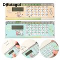 Difutagui 2025 New Ruler Calculator 8 Digits Professional Clear Screen Electronic Calculator Lightweight Electronic Calculator Office Supplies. 