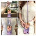 Graffiti Silicone Phone Case For Itel A58 Crossbody TPU Anti-knock Cartoon Diagonal Anti-dust Waterproof Lanyard Cute. 