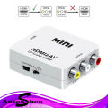Mini Hd Video Converter Box Hdmi Rca Av/Cvsb L/R Video Adapter. 