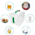 FORIDE Set of 4 Foldable Water Canisters with Handle and Pouring Tap 20 L. 