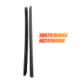 1 Pair Front Side Windshield Adhesive Strip 68297608AB 68297609AB Black ABS Car Accessories for Ram 1500 2009-2023. 