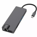8 in 1 Multiport Type C To USB-C 4K HDMI VGA Card Reader RJ45 LAN Adapter USB 3.0 Cable Hub. 