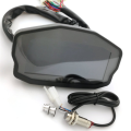 Digital Motorcycle Speedometer LED Dashboard RPM for Parts Accessories. 