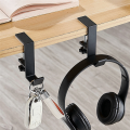 ARELENE 5 Pcs Single-Layer Locking Table Hook Student Bag Hook Office Desk Mobile Bag Hook Desk Side Table Hook White. 