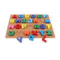 Colorful Wooden 3D English Alphabets Capital Letter (ABCD) Blocks Board Puzzle, Preschool Educational Teaching Montessori Toy for Kids. 