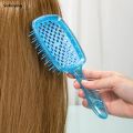 Sutuiying 2pcs/set Mini Egg Tangle Hair Brush Hollow massage comb Detangling Profesional Hair Brush Hair Styling Hairdressing Comb For Travel. 