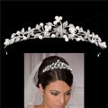 Bridal Veil Tiara Diamante Rhinestone Crown Wedding Hair Accessories Party. 