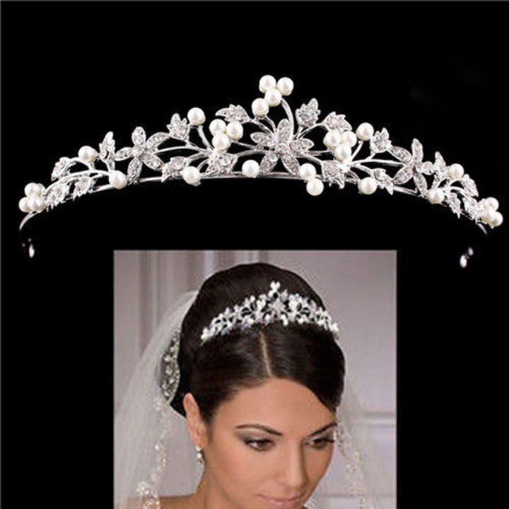 Bridal%20Veil%20Tiara%20Diamante%20Rhinestone%20Crown%20Wedding%20Hair%20Accessories%20Party%20-%20Image%207