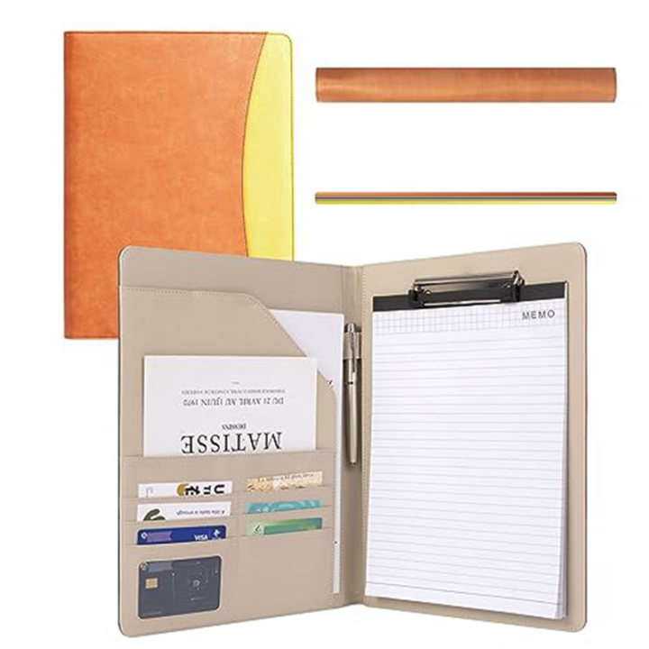 Sojhoop Clipboard Folder Combination, Storage Clipboard with Cover Suitable for Business School Office Meeting Notepad Plywood E