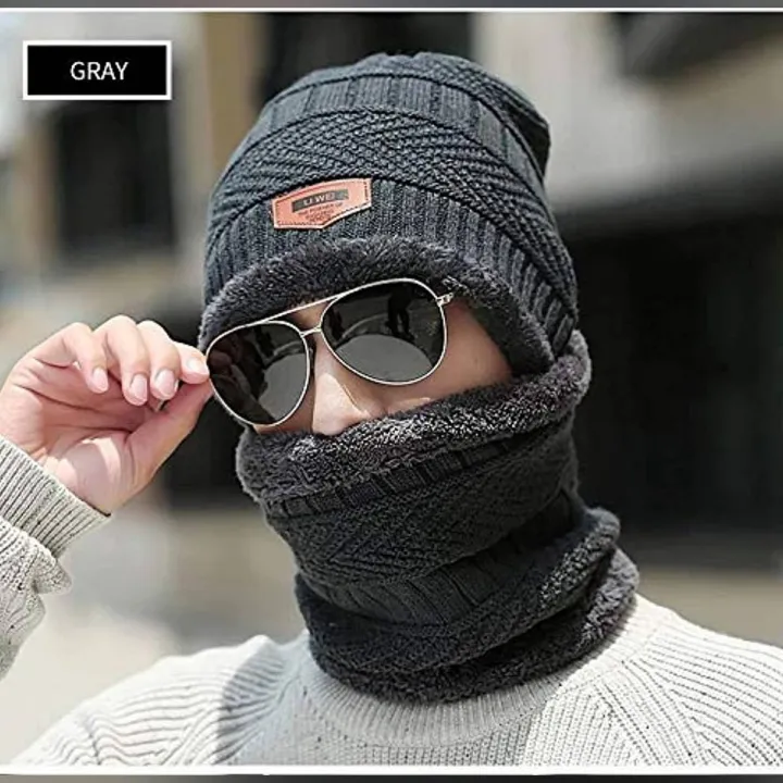 New Winter Cap And Neck Warmer For Men Daraz .np
