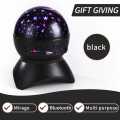 Rotating 360 Moon Night Light Projector With Colors With Bluetooth Speaker Magic Galaxy Light Projector. 