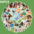 Artsy Home 25/50 Pcs Disney Moana Cartoon Stickers for Laptops Cellphone Guitar. 