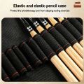 New 25 Holes Nail Art Tool Storage Foldable Large Capacity Light Therapy Pen Storage Leather Canvas Nail Art Pen Storage Box. 