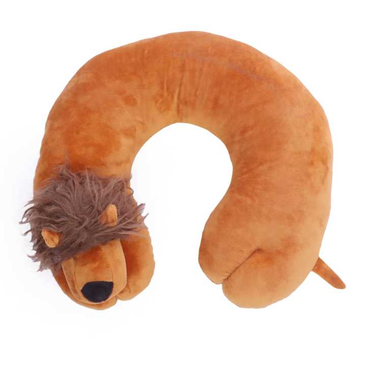 Brown Color Travel Pillow Memory Foam Neck Mate