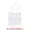 New PVC Clear Tote Bag Transparent Waterproof Shopping Bags with Handle Storage Bag Cosmetic Plastic Bags. 