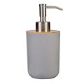 Modern Refillable Bamboo Soap Dispenser Hand Press Type Empty Liquid Soap Container Plastic Pump Portable Bath Lotion Pump Jar Home. 