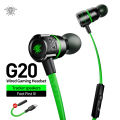 Plextone G20 Mark IV Metal Bass Magnetic Hammerhead Noise Cancelling IN Ear Gaming Earphone Headset - Type C And 3.5MM. 