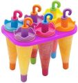 Ice Candy Umbrella Style Stick Popsicle Mold & Kulfi Frozen Ice Cream Pop Yogurt Jelly Lolly Maker Tray Mould. 