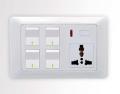 4 Gang Switch + Socket Size 3/5. 