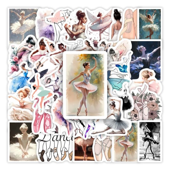 Artsy%20Home%2050pcs%20Ballet%20Dance%20Stickers%20for%20Scrapbook%20Journal%20Diary%20Laptops%20and%20Cellphone%20Cover%20-%20Image%204