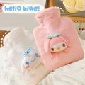 Sanrio Plush Hot Water Bottle Hello Kitty Kuromi Cinnamoroll Melody Reusable Heating Hot Water Bottle Bag Girls Gifts 250ML Fayshow. 