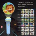Cartoon 128 Patterns Children Projector Flashlight Early Education 16 Cards Baby Projector Torch Multiple colors Animal Pattern Flashlight Projector Toy Cognitive Learning. 