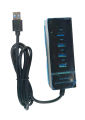 4 Port 3.0 Usb Hub | Black White USB 3.0 Hub With LED Indicator. 