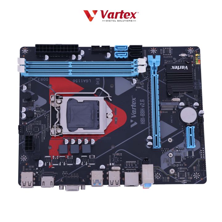 Vartex H81 Pro Series Motherboard with NVMe M.2 Slot – LGA 1150, Supports Intel i3/i5/i7 (4th/5th Gen Processors)