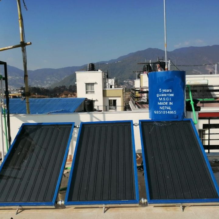 Local Solar Water Heater MS 3 Panel-300 Ltr-Trade Nepal