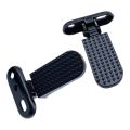 1 Pair Lightweight Quick Release Bike Rear Pedals Aluminium Alloy Non-Slip Bike Pegs Universal Foldable Ebike Pegs for Electric Bicycle. 