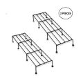 SALCKO Set Of 2 Pieces Rust Resistant 24-Inch Metal Plant Stand for Indoor and Outdoor Use - Durable and Elegant. 