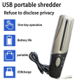 JAERBEE Usb Portable Paper Shredder Multifunctional Mini Electric Paper Shredder Document Strip Cutter Office Stationery. 
