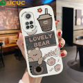 UCUC for Xiaomi Mi 10T / 10T Pro Back Cover Music Bear Soft PU Leather Phone Cases. 