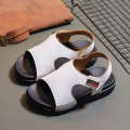 Childrens Velcro Sandals Summer Toddler Boys Outdoor Ultra Soft Baby Non-Slip Odor-Resistant Open-Toe Beach Shoes. 
