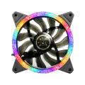 RGB Fan Shock-absorbent 3/4PIN Mute PC Case Heat Sink Radiator. 