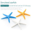 Resin Handicraft Aquarium Landscaping Fish Tank Figurines Vivid Color Aquarium Figurines Miniature Ornaments Artificial Coral Starfish Aquarium Decor. 